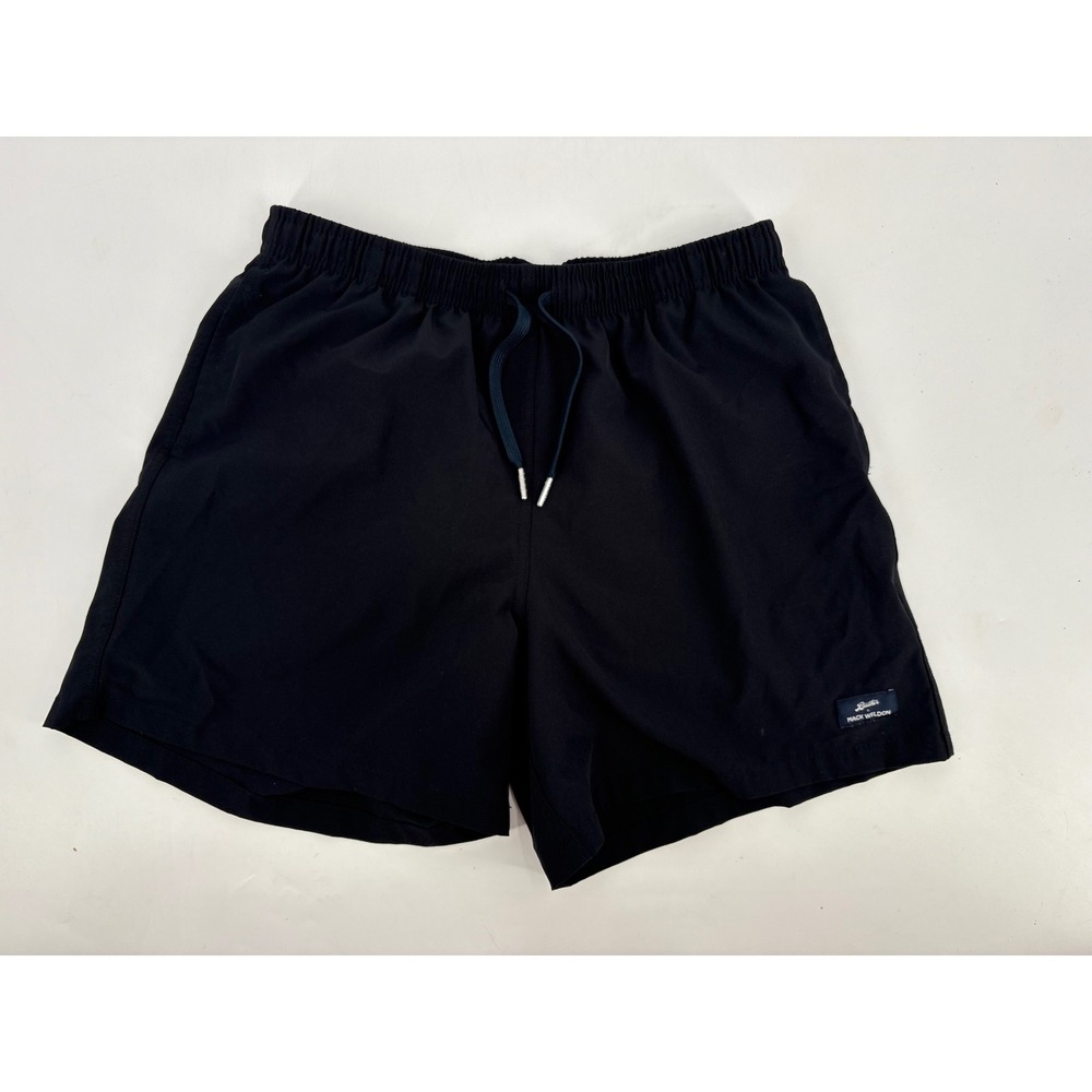 Bather x Mack Weldon Mens Swim Trunks Black Board Shorts Size L Made in Canada